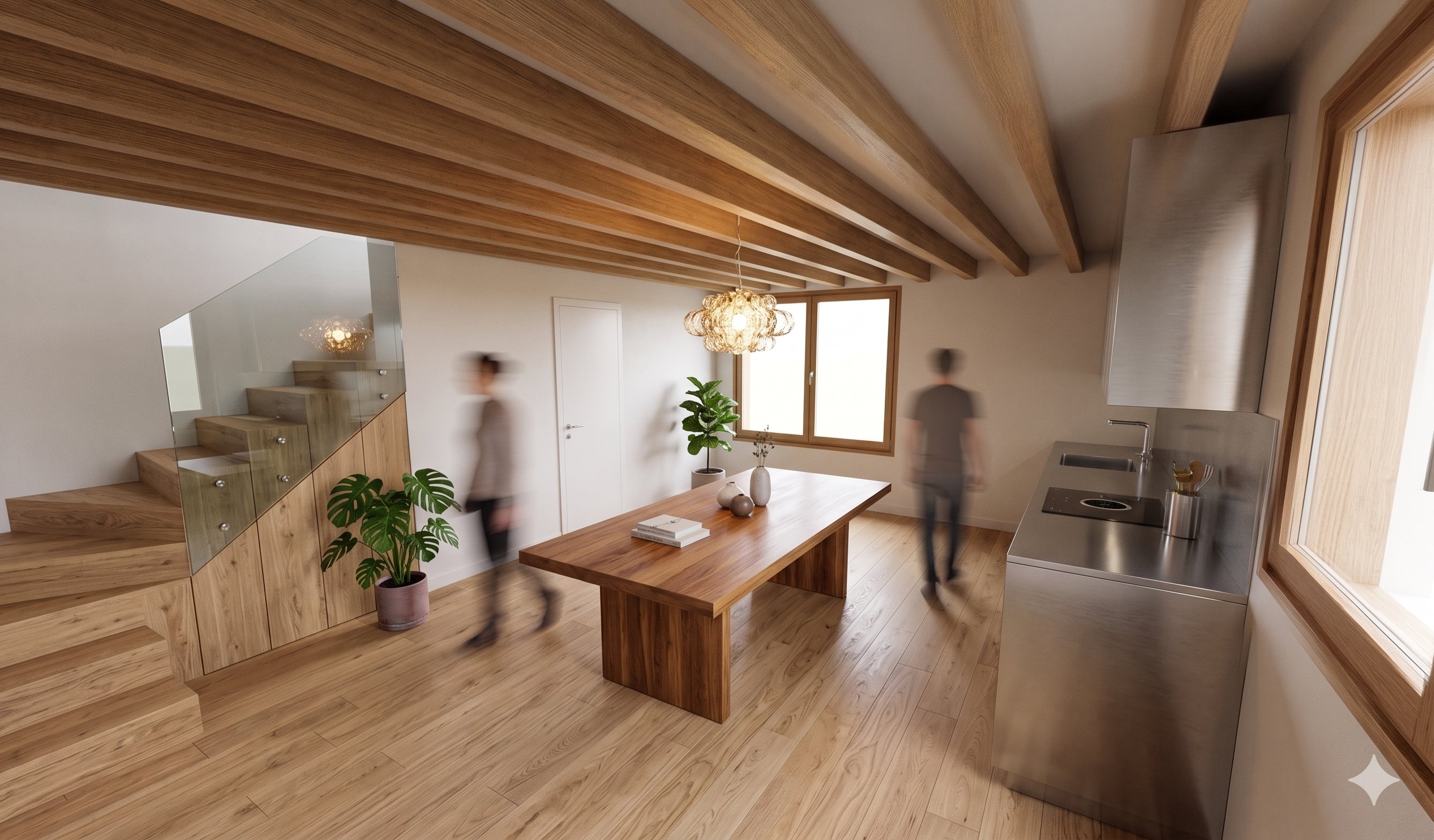 Rendu 3D intérieur cuisine - Perly, Genève